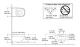 TRACE WH EWC W/O SEAT COVER FOR 20217IN-S-7 - KOHLER PREMIUM -  ( BLACK - PREMIUM - 0x15 mm - 0inchX0.5inch )