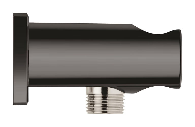 RAINSHOWER SHOWER OUTLET ELBOW 1/2 INCH WITH HOLDER - GROHE -  ( HARD GRAPHITE - G5 - RAINSHOWER - 0x15 mm - 0inchX0.5inch )