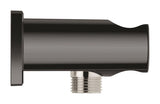 RAINSHOWER SHOWER OUTLET ELBOW 1/2 INCH WITH HOLDER - GROHE -  ( HARD GRAPHITE - G5 - RAINSHOWER - 0x15 mm - 0inchX0.5inch )