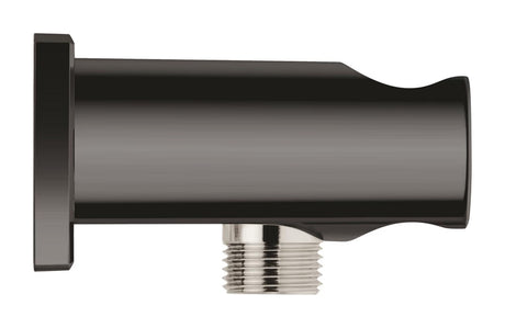 RAINSHOWER SHOWER OUTLET ELBOW 1/2 INCH WITH HOLDER - GROHE -  ( HARD GRAPHITE - G5 - RAINSHOWER - 0x15 mm - 0inchX0.5inch )