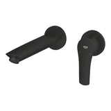 EUROSMART 2-HOLE BASIN MIXER, 1-HANDLE WALL MOUNT, M SIZE - GROHE -  ( MATTE BLACK - G3 - EUROSMART 2021 - 0x15 mm - 0inchX0.5inch )