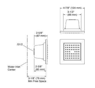 SQ 54 NOZZLE BODY SPRAY W/CONC.PART - KOHLER PREMIUM -  ( MATT BLACK - PREMIUM - 0x0 mm - 0inchx0inch )
