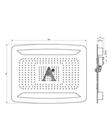 RAINJOY CEILING SHOWER - ARTIZE FAUCET -  ( CHROME - RAINJOY - 0x0 mm - 0inchx0inch )