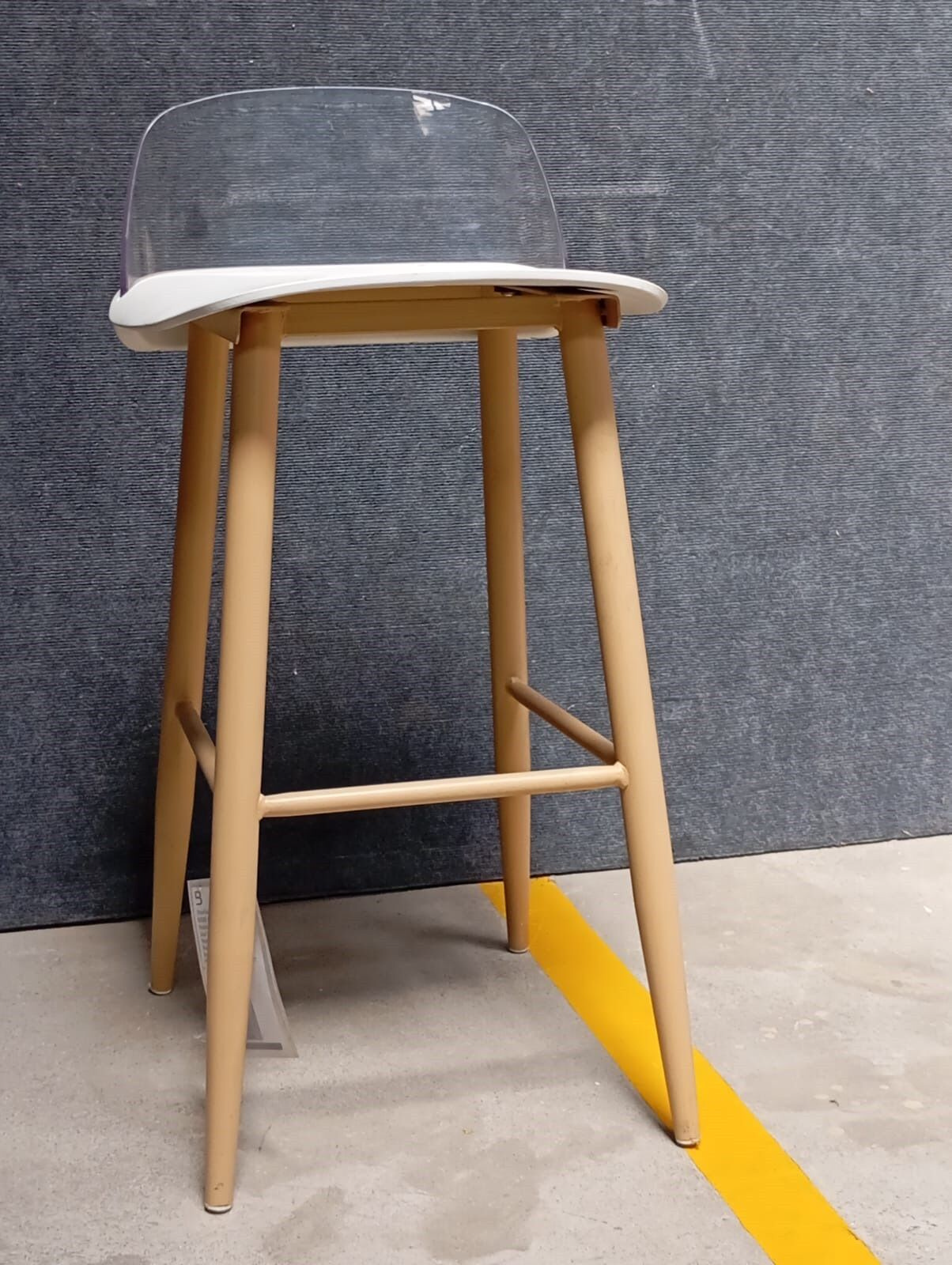 BAR CHAIR - FURNITURE - ( - BUENA CASA - 406x457x914 mm - 16.24inchX18.28inchX36.56inch)