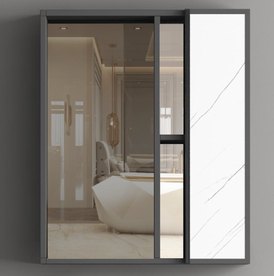 TR 3115 - 50 CARARA WHITE MIRROR CABINET - GERMA - ( - CARARA WHITE - 500x110x600 mm - 20inchX4.4inchX24inch)