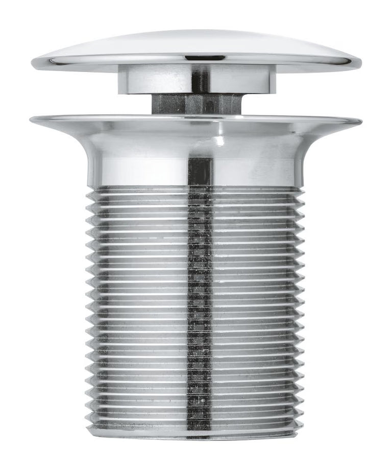 WASTE SET WITH PUSH-OPEN PLUG 63MM - GROHE - (CHROME - G4-ESSENCE - 0x32 mm - 0inchX1.25inch)