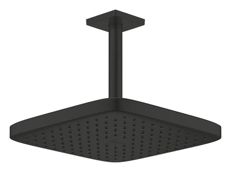 TEMPESTA CUBE HEAD SHOWER SET , ARM 142 MM, 1 SPRAY - GROHE -  ( MATTE BLACK - G3 - TEMPESTA CUBE - 250x250 mm - 10inchX10inch )