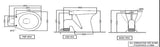 E.W.C  S-TRAP  W/SOFT CLOSING SEAT COVER. - ESSCO SWARE -  ( WHITE -  - 0x0 mm - 0inchX0inch )