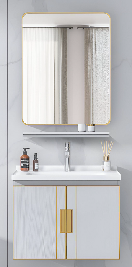 TR 3332 WHITE MARBLE MAIN CABINET - GERMA - ( - WHITE MARBLE - 580x390x400 mm - 23.2inchX15.6inchX16inch)