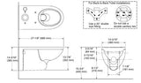 EWCW/M EXTD W/O S/C FOR 17661K-S-0 ( BOLT DISTANCE 9INCH)- KOHLER POPULAR -  (  - POPULAR - 0x0 mm - 0inchX0inch )