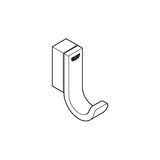 SELECTION SINGLE ROBE HOOK - GROHE -  ( HARD GRAPHITE - G5 - SELECTION - 0x0 mm - 0inchX0inch )