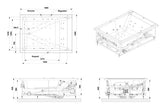 LEXA SUPERIOR WHIRLPOOL AND AIRPOOL COMBI SYSTEM WITH FILTRATION SYSTEM - ARTIZE WELLNESS -  ( WHITE - WHIRLPOOL - 1900x1400 mm - 76inchX56inch )