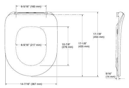 APT ROUND PP SEAT COVER FOR 29150IN-0 - KOHLER POPULAR -  ( WHITE - POPULAR - 0x0 mm - 0inchX0inch )