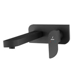 EXPOSED PART KIT OF SINGLE CONCEALED STOP COCK & SPOUT - JAQUAR FAUCETS -  ( BLACK MATT - ALIVE - 0x15 mm - 0inchX0.5inch )