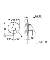 ESSENCE EXP 1-HANDLE BATH/SHOWER MIXER - GROHE - (BRUSHED WARM SUNSET - G5 - ESSENCE - 0x0 mm - 0inchX0inch)