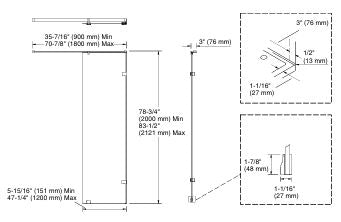SINGULIER PARTITION - KOHLER PREMIUM -  ( BRUSHED BRONZE - PREMIUM - 0x0 mm - 0inchx0inch )