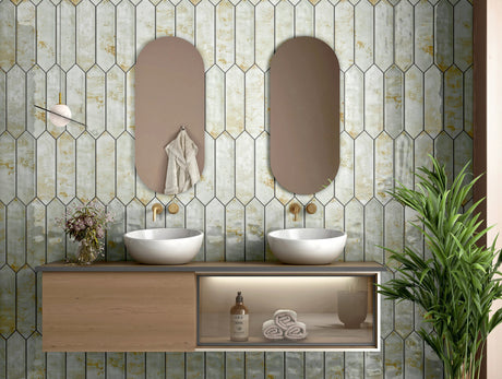 POLO SNOW 10MM - COLORTILE -  (  - POLO GLOSSY - 300x75 mm - 12inchX3inch )
