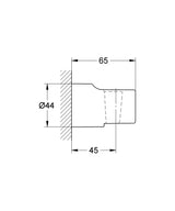 RELEXA HANDSHOWER HOLDER - GROHE -  ( CHROME - G4 - RELEXA - 0x0 mm - 0inchX0inch )
