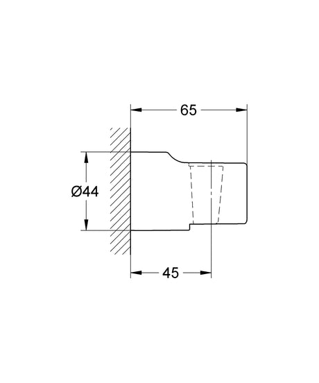 RELEXA HANDSHOWER HOLDER - GROHE -  ( CHROME - G4 - RELEXA - 0x0 mm - 0inchX0inch )