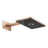 RAINSHOWER AQUA RECTANGULAR HEAD SHOWER SET 430 MM CEILING SHOWER ARM, 2 SPRAYS - GROHE  - (BRUSHED WARM SUNSET - G5 - RAINSHOWER - 400x230 mm - 16inchX9.2inch)