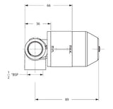 CONC.BODY DEUSCH MIXER BODY FOR HEALTH FAUCET - HINDWARE FAUCETS -  ( POLISHED CHROME - ADDONS - 0x0 mm - 0inchx0inch )