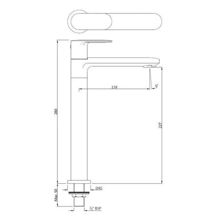 PILLAR COCK WITH 200MM EXTENSION BODY - JAQUAR FAUCETS - ( WHITE MATT - OPAL PRIME - 0x15 mm - 0inchX0.5inch )