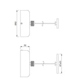 CLOTH LINER RETRACTABLE - JAQUAR FAUCETS - ( CHROME - ACC.HOTELIER SERIES - 0x0 mm - 0inchX0inch )