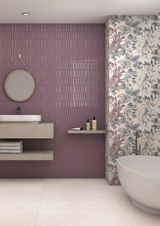 LAYER LILAC HL - INDIAN TILES -  (  - KERACER HIGH DEPTH DESIGNER TILES - 300x300x9 mm - 12inchX12inchX0.36inch )