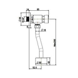 MANUAL FLUSH VALVE FOR URINAL - AMERICAN STANDARD -  ( CHROME - UNIVERSAL - 0x15 mm - 0inchX0.5inch )