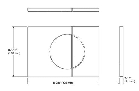 FACE PLATE (FLUSH PLATE)MECHANICAL - KOHLER PREMIUM -  ( BRUSHED ROSE GOLD - PREMIUM - 0x0 mm - 0inchX0inch )