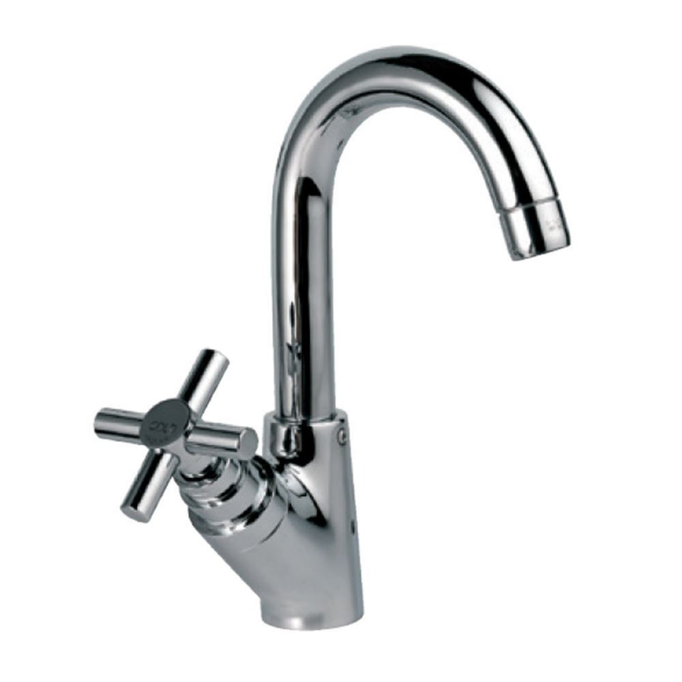 SINK COCK T/M W/ANGULAR KNOB - JAQUAR FAUCETS - ( CHROME - SOLO - 0x15 mm - 0inchX0.5inch )