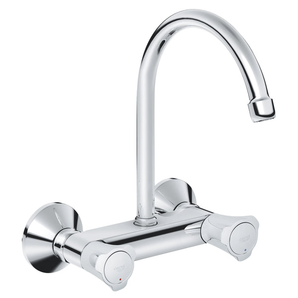 COSTA L 2-HANDLE WALL-MOUNT KITCHEN MIXER - GROHE -  ( CHROME - G3 - COSTA - 0x15 mm - 0inchX0.5inch )