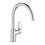 BAUFLOW 1-HANDLE KITCHEN MIXER C-SPOUT - GROHE-G2 -  ( CHROME - G2 - BAUCONTEMPORARY - 0x15 mm - 0inchX0.6inch )