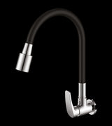 BRASS FLEXIBLE WALL MOUNTED SINK COCK - AQUANT -  ( CHROME -  - 0x15 mm - 0inchX0.6inch )