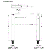 TALL PILLAR COCK - AQUANT -  ( GOLD -  - 0x0 mm - 0inchx0inch )