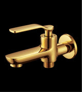 BRASS 2 WAY BIB COCK - AQUANT -  ( GOLD - STELLAR SERIES - 0x0 mm - 0inchx0inch )