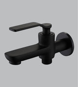 BRASS 2 WAY BIB COCK - AQUANT -  ( MATT BLACK -  - 0x0 mm - 0inchx0inch )