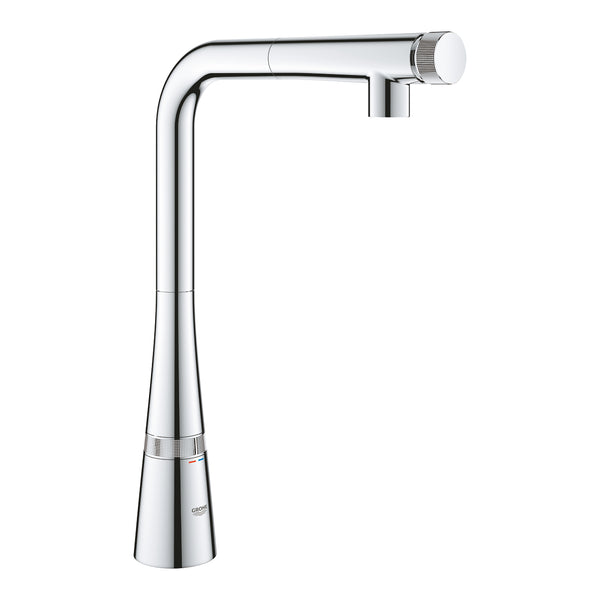 ZEDRA SMARTCONTROL 1-HANDLE SINK MIXER, L-SPOUT, PULL-OUT - GROHE -  ( CHROME - G5 - SMARTCONTROL KITCHEN - 0x10 mm - 0inchX0.4inch )