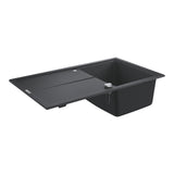 K400 SINK 50 -C 86/50 1.0 REV - GROHE-G2 -  ( GRANITE BLACK - K400 - 860x500 mm - 34.4inchX20inch )
