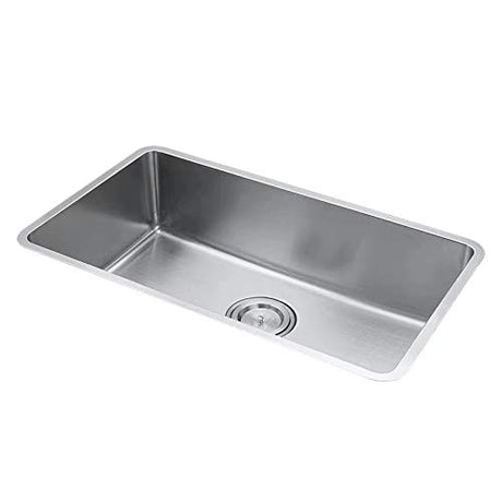 UMDERMOUNT SQUAR SS SINK (DEPTH 9INCH) WITH WASTE COUPLING - FUTURA -  ( SATIN -  - 780x450 mm - 31.2inchX18inch )