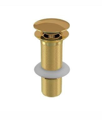 (PRUN) CLICK CLACK (POP-UP) WASTE F/T - JAQUAR FAUCETS -  ( GOLD - ALLIED - 0x125 mm - 0inchX5inch )