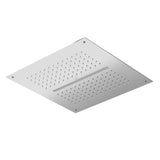 DUOFLO SHOWER SQUARE SHAPE TWO FUNCTIONS, RAIN AND WATERFALL - JAQUAR FAUCETS - ( CHROME - DUOFLO SHOWER - 350x350 mm - 14inchX14inch )