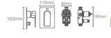 PARALLEL-SL DIV TRIM + AT235 CONC.VALVE - KOHLER PREMIUM -  ( ROSE GOLD - PREMIUM - 0x0 mm - 0inchx0inch )