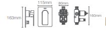 PARALLEL-SL DIV TRIM + AT235 CONC.VALVE - KOHLER PREMIUM -  ( ROSE GOLD - PREMIUM - 0x0 mm - 0inchx0inch )