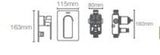 (PRUN)PARALLEL-REC BATH SHOWER TRIM WITH DIV - KOHLER PREMIUM -  ( BRUSHED BRONZE - PREMIUM - 0x0 mm - 0inchx0inch )