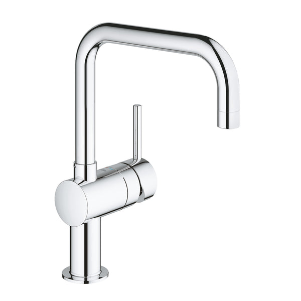MINTA 1-HANDLE KITCHEN MIXER, U-SPOUT, SWIVEL - GROHE -  ( CHROME - G4 - MINTA - 0x15 mm - 0inchX0.5inch )