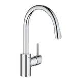 CONCETTO 1-HANDLE KITCHEN MIXER, C SPOUT PULL-OUT - GROHE -  ( CHROME - G3 - CONCETTO - 0x15 mm - 0inchX0.5inch )