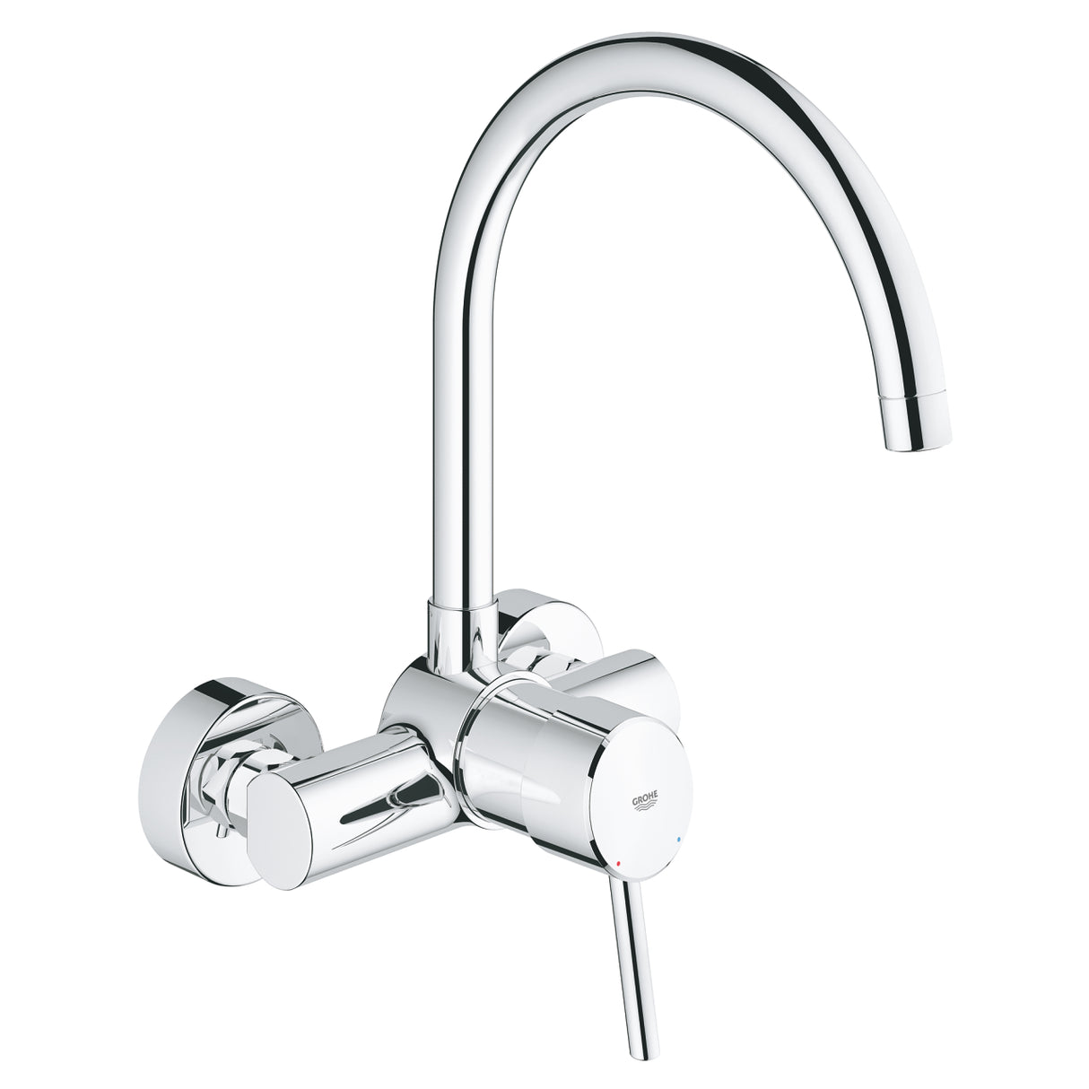 CONCETTO 1-HANDLE WALL-MOUNT KITCHEN MIXER, SWIVEL - GROHE -  ( CHROME - G3 - CONCETTO - 0x15 mm - 0inchX0.5inch )
