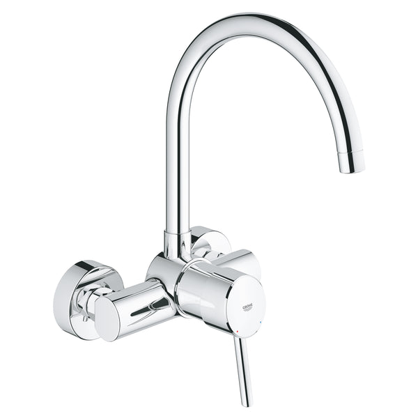 CONCETTO 1-HANDLE WALL-MOUNT KITCHEN MIXER, SWIVEL - GROHE -  ( CHROME - G3 - CONCETTO - 0x15 mm - 0inchX0.5inch )