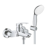 EUROSMART 2021 SINGLE LEVER BATH/SHOWER MIXER SET,EXPOSED - GROHE -  ( CHROME - G3 - EUROSMART - 0x15 mm - 0inchX0.6inch )